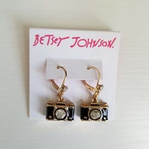 Betsey Johnson Jewelry - Betsey Johnson Black Camera earrings Betsey Johnson Jewelry - Betsey Johnson Black Camera earrings